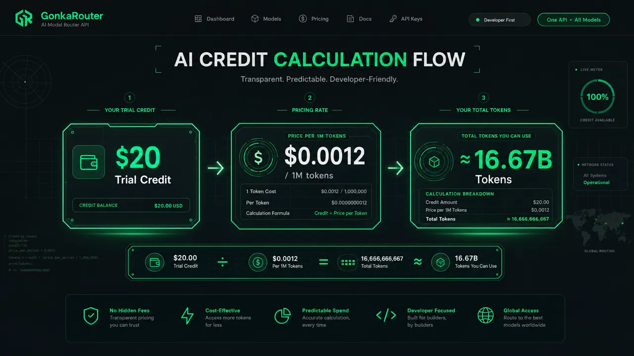 AI credit calculation