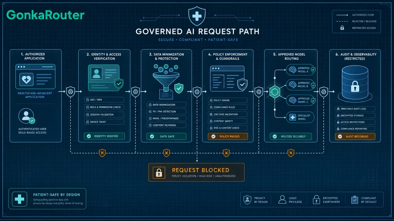 Governed AI request path