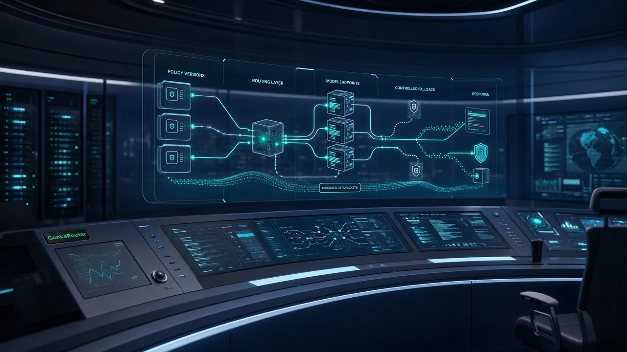 Routing policy control room