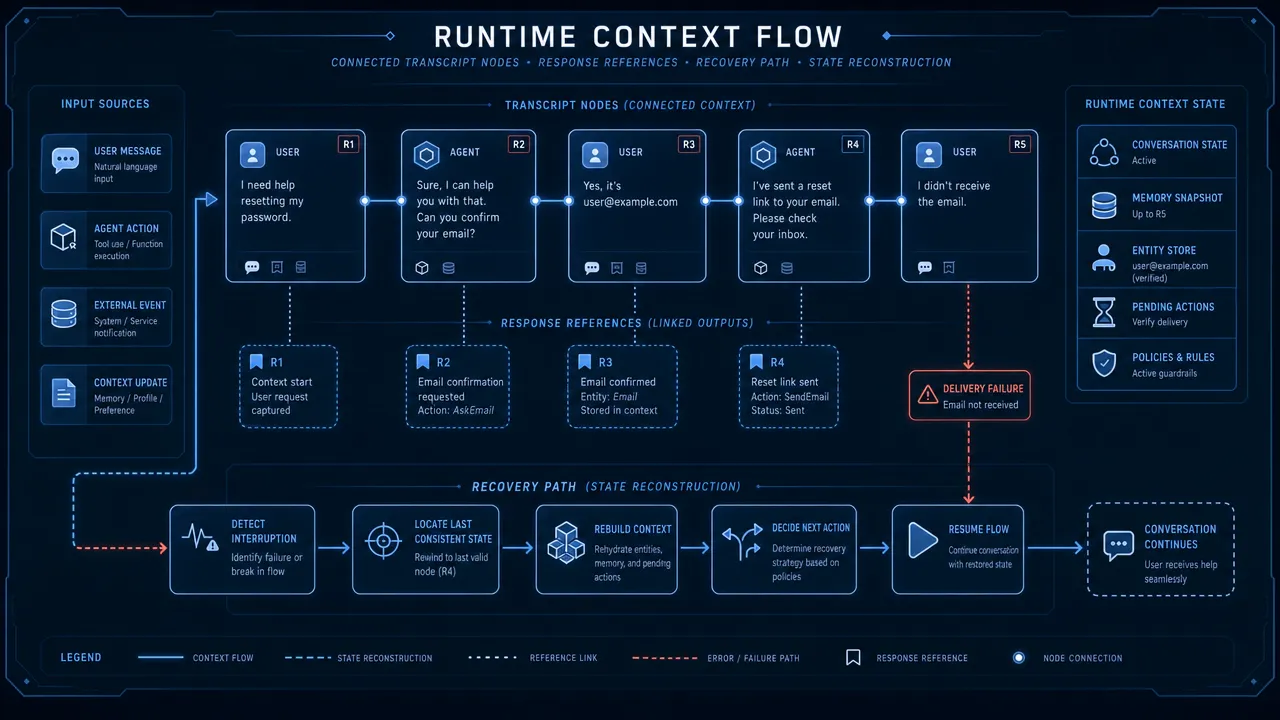 Runtime context flow