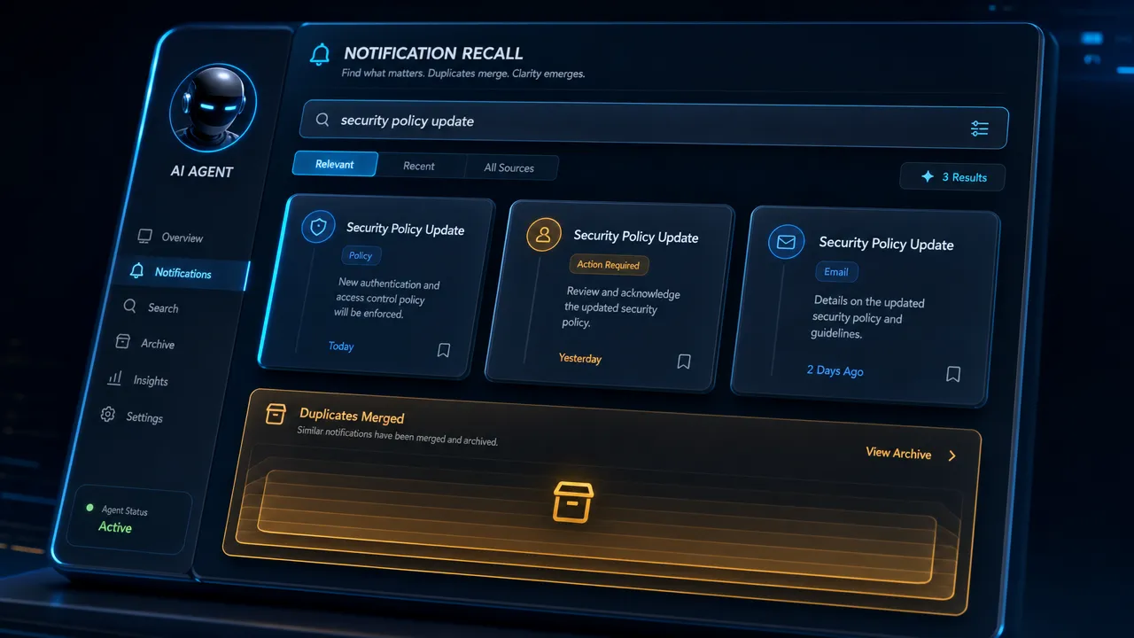 Notification Recall