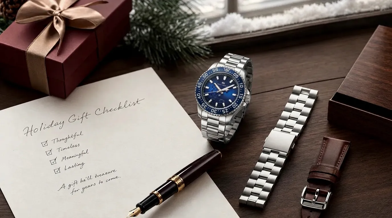 Holiday mechanical watch gift