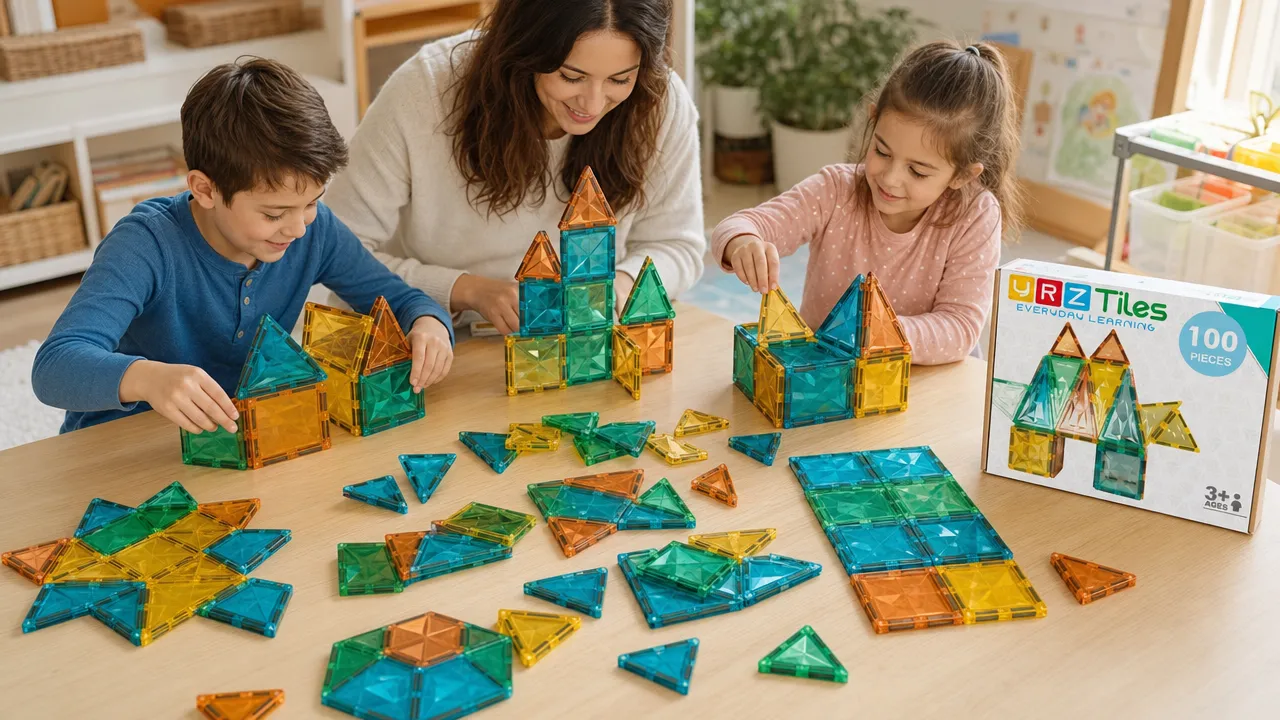Shared magnetic tile town