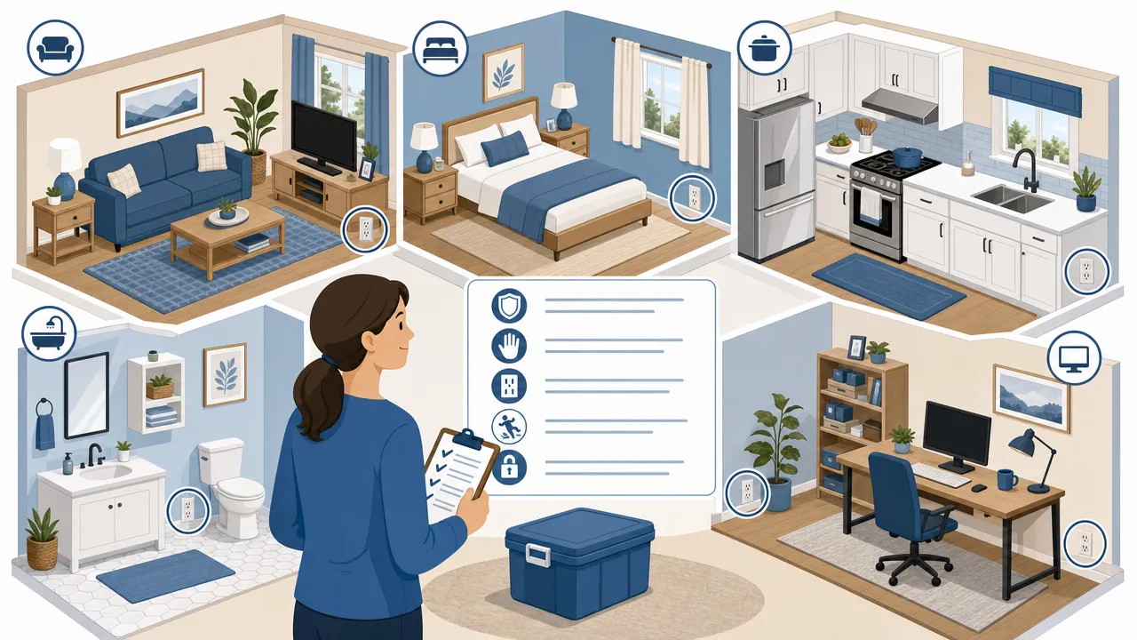 Room-by-room outlet plan