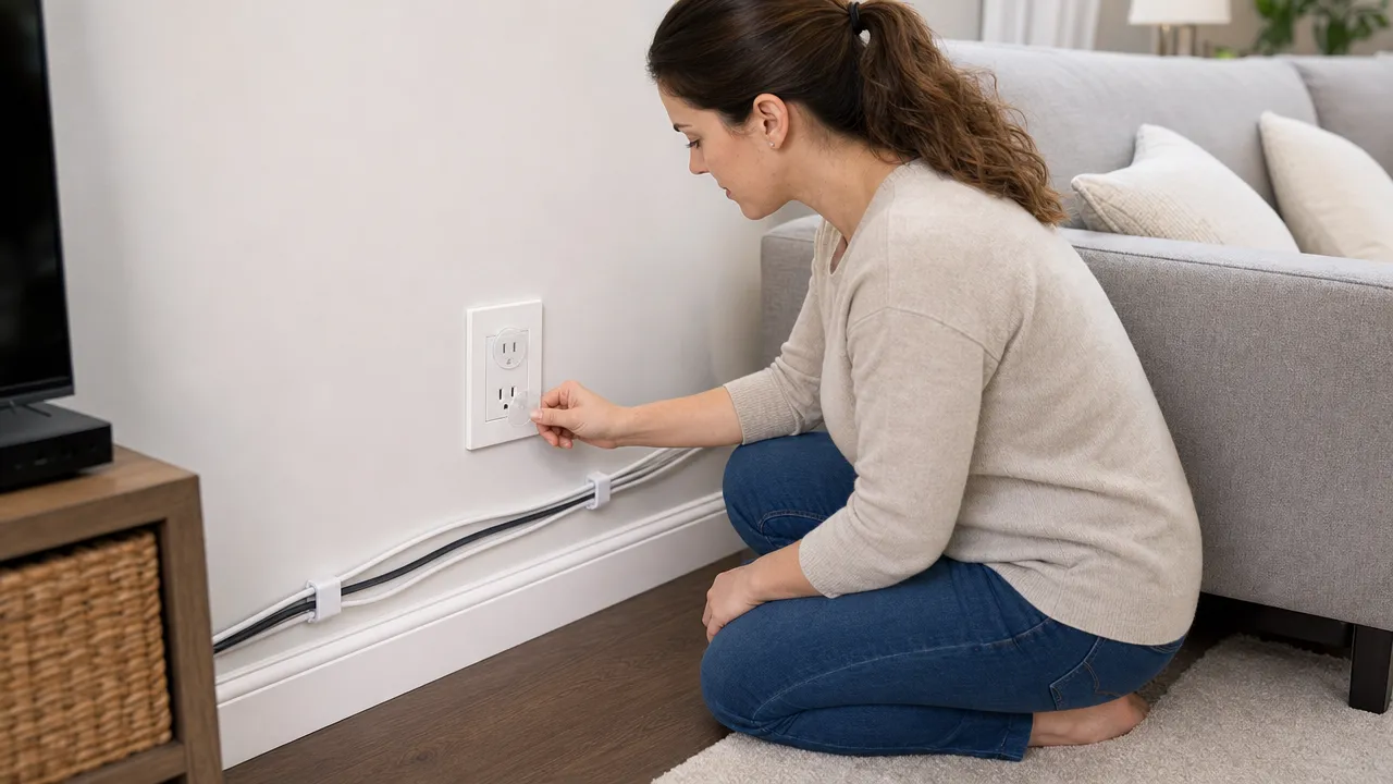 Living room outlet inspection