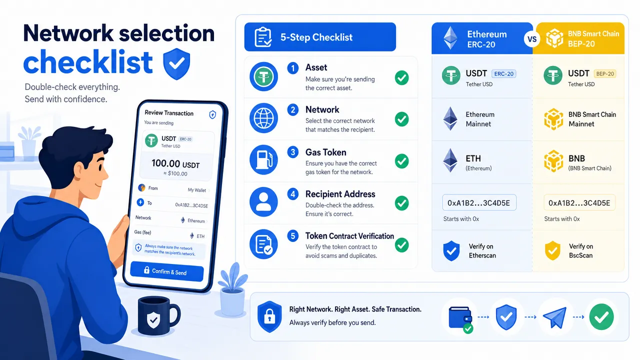 Network selection checklist