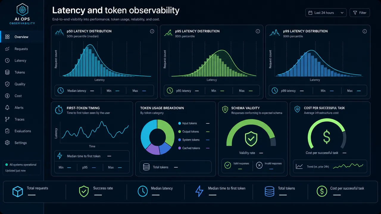 Latency and token observability