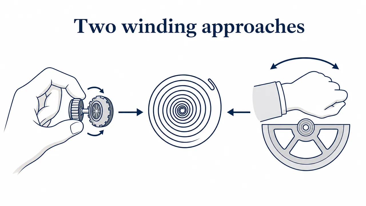 Two winding approaches