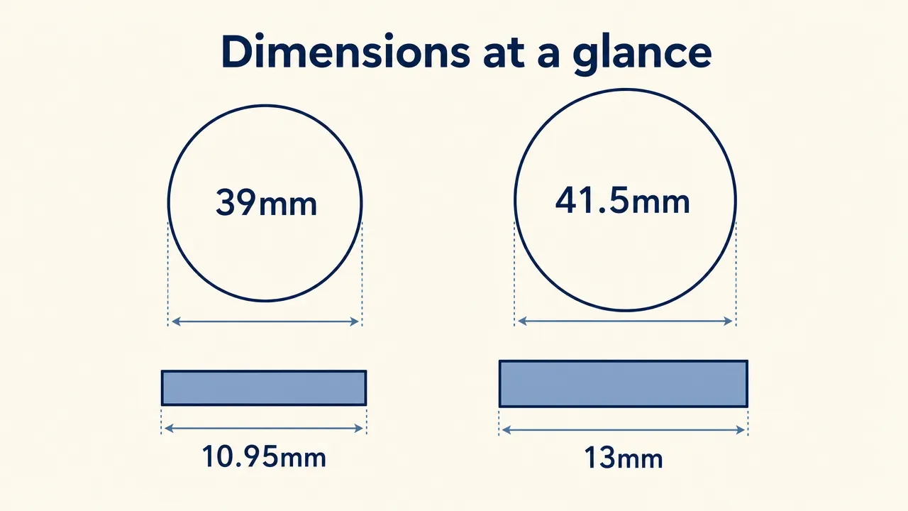 Dimensions at a glance