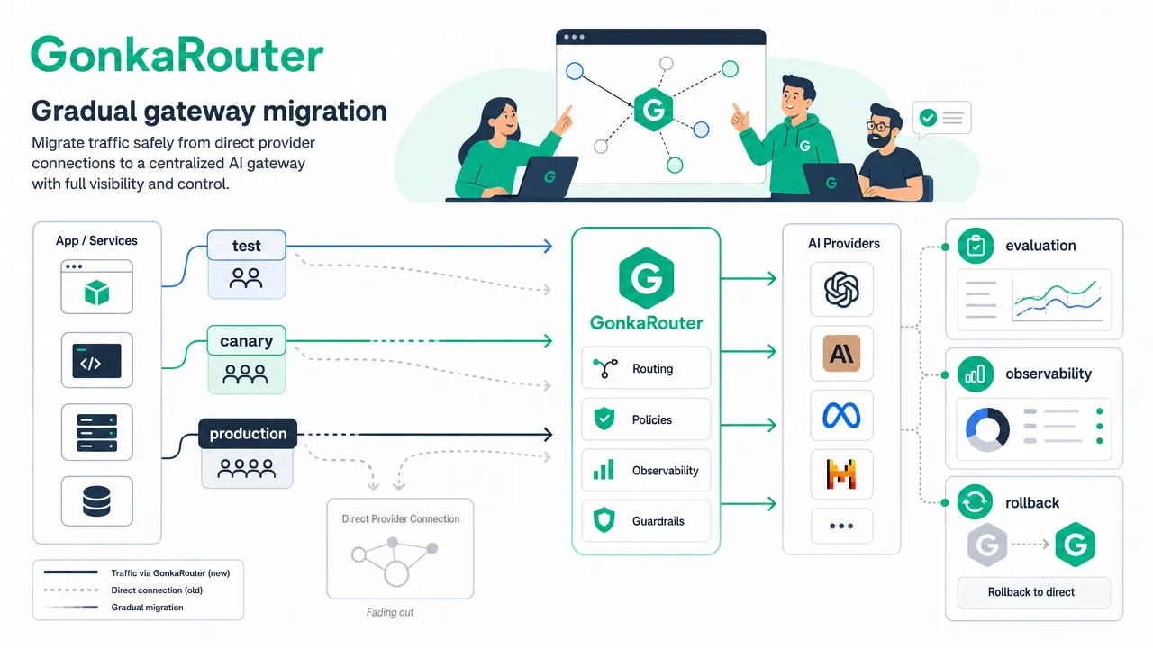 Gradual gateway migration