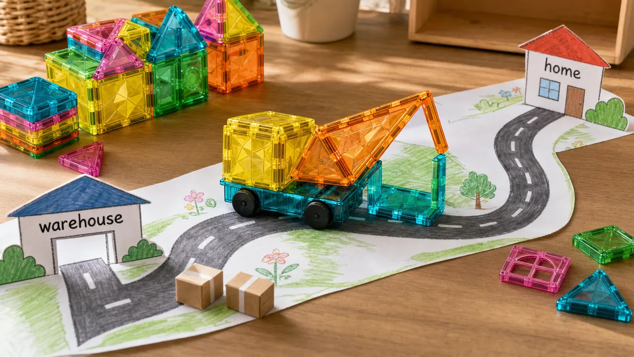 Pretend delivery route
