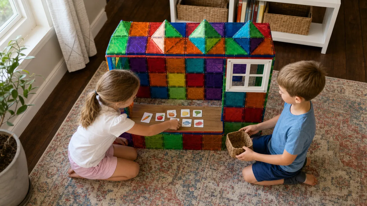 Market role-play setup