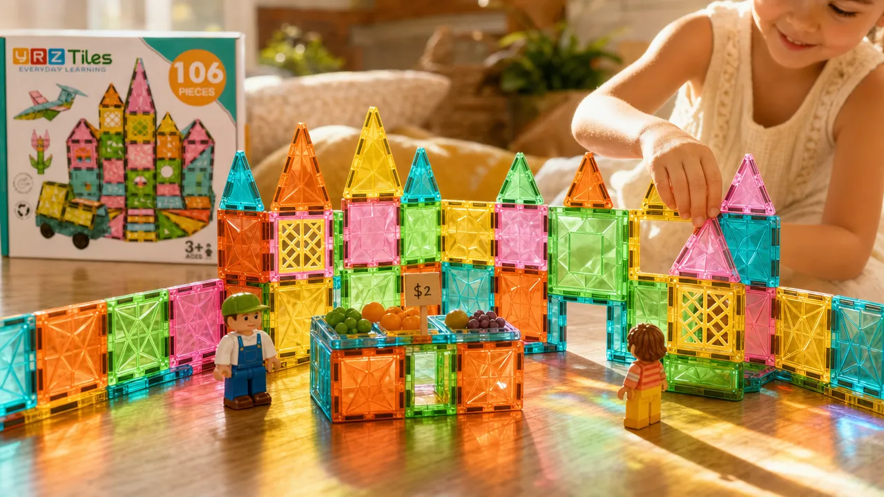 Lattice-window market corner