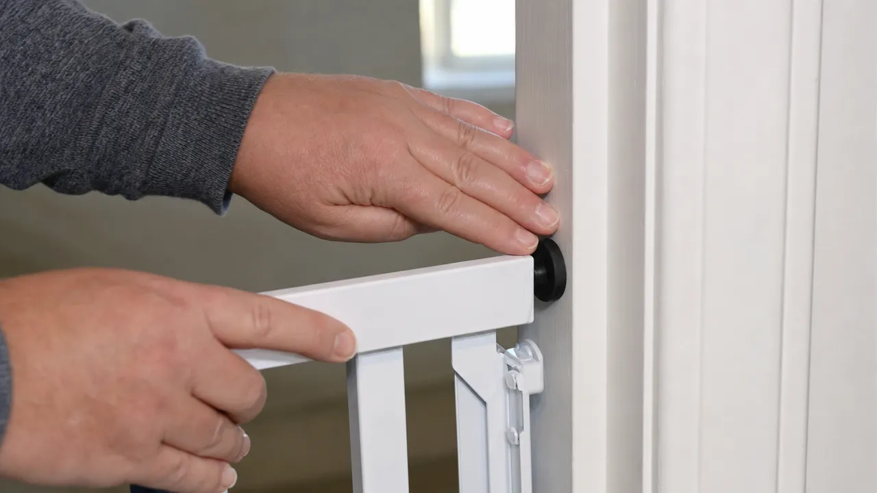Check the gate and frame after installation and after any movement