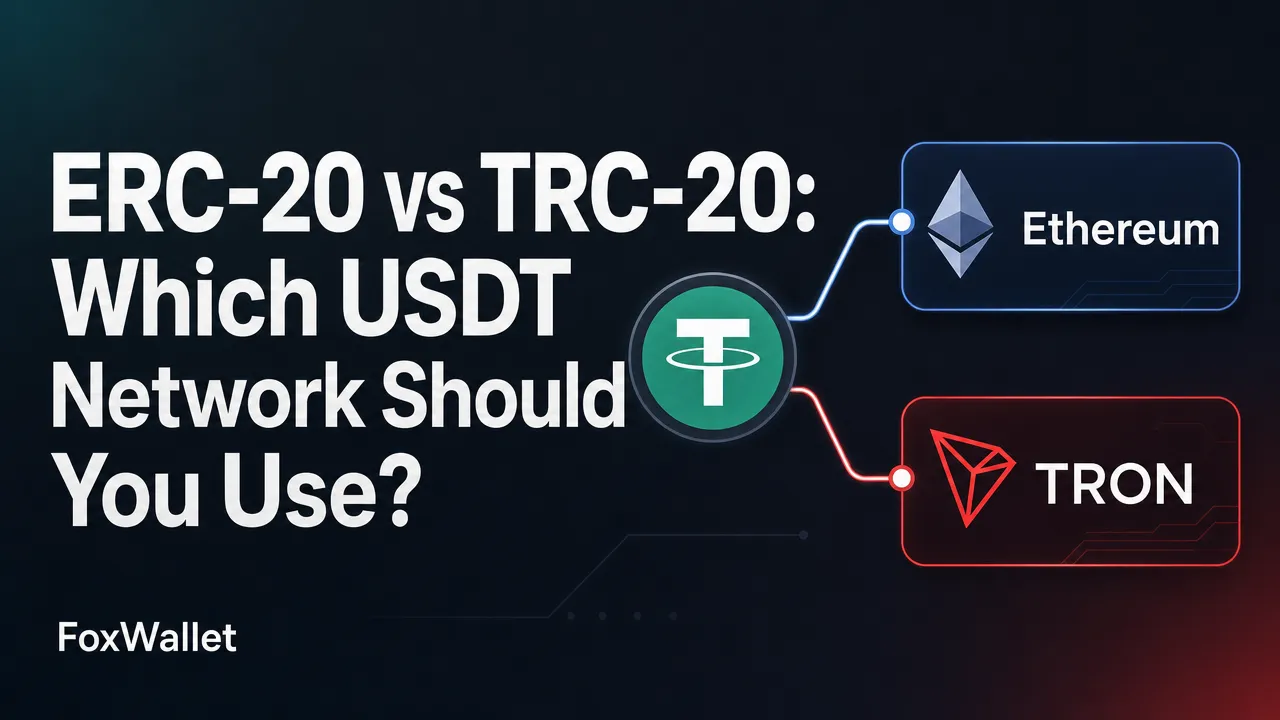 Elección de red USDT