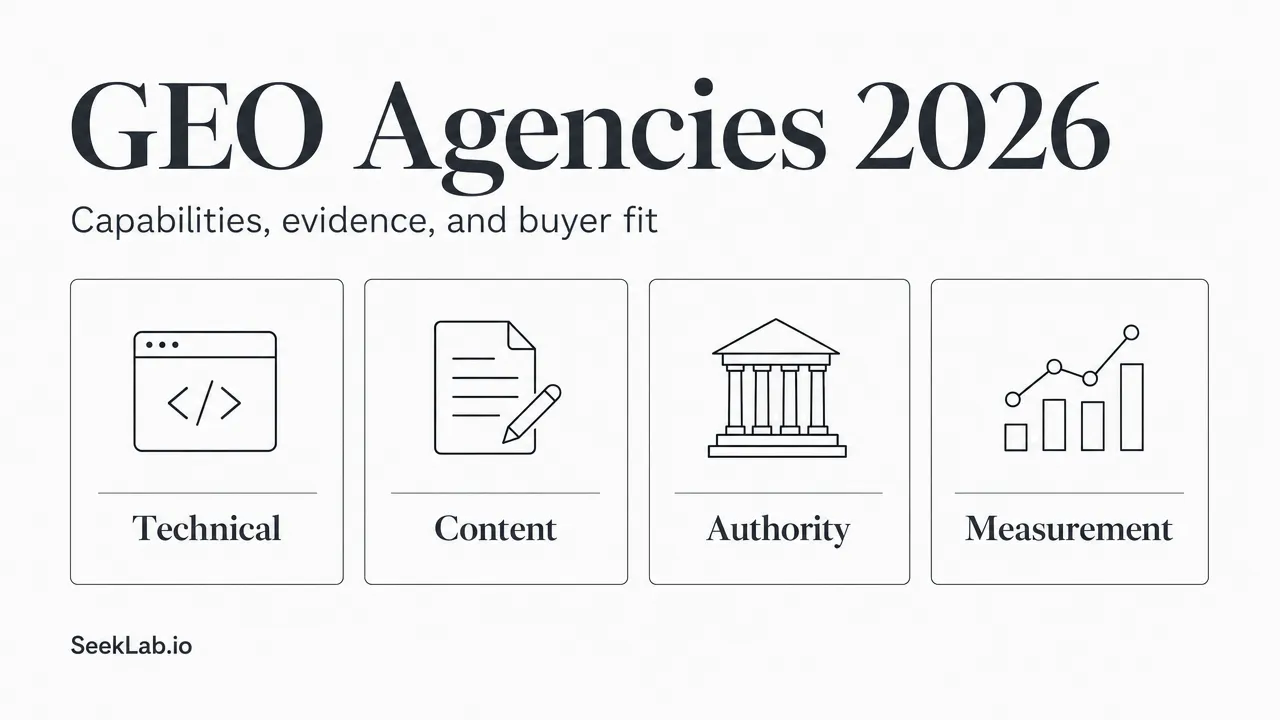 GEO agencies 2026