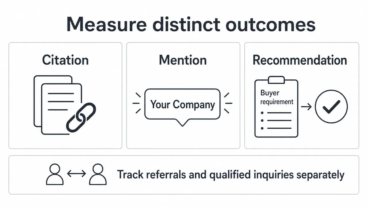 Measure distinct outcomes