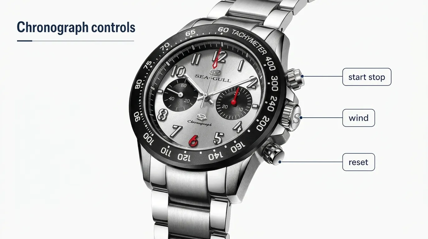 Chronograph controls