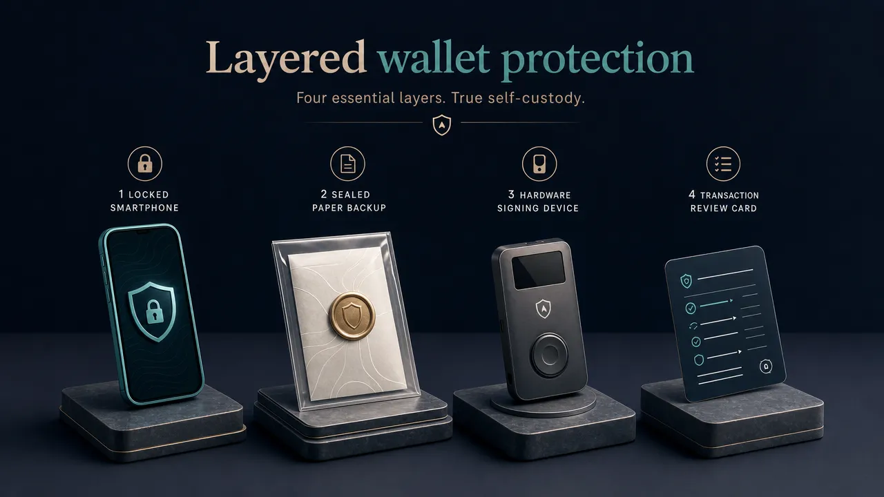 Protección de billetera por capas