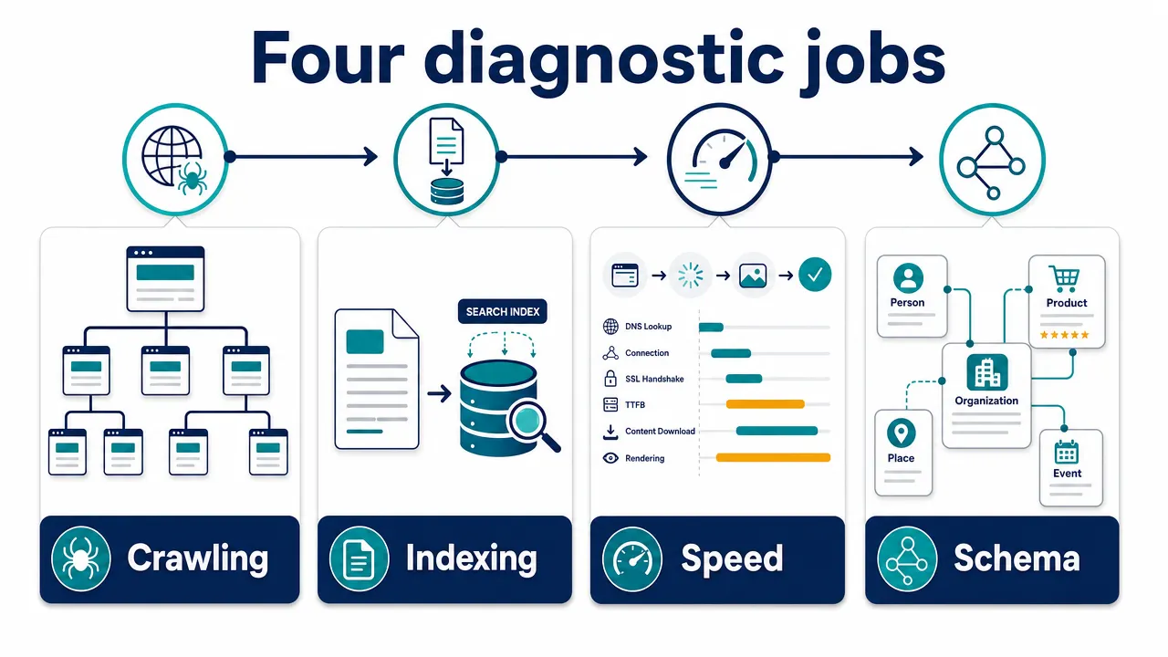Four diagnostic jobs