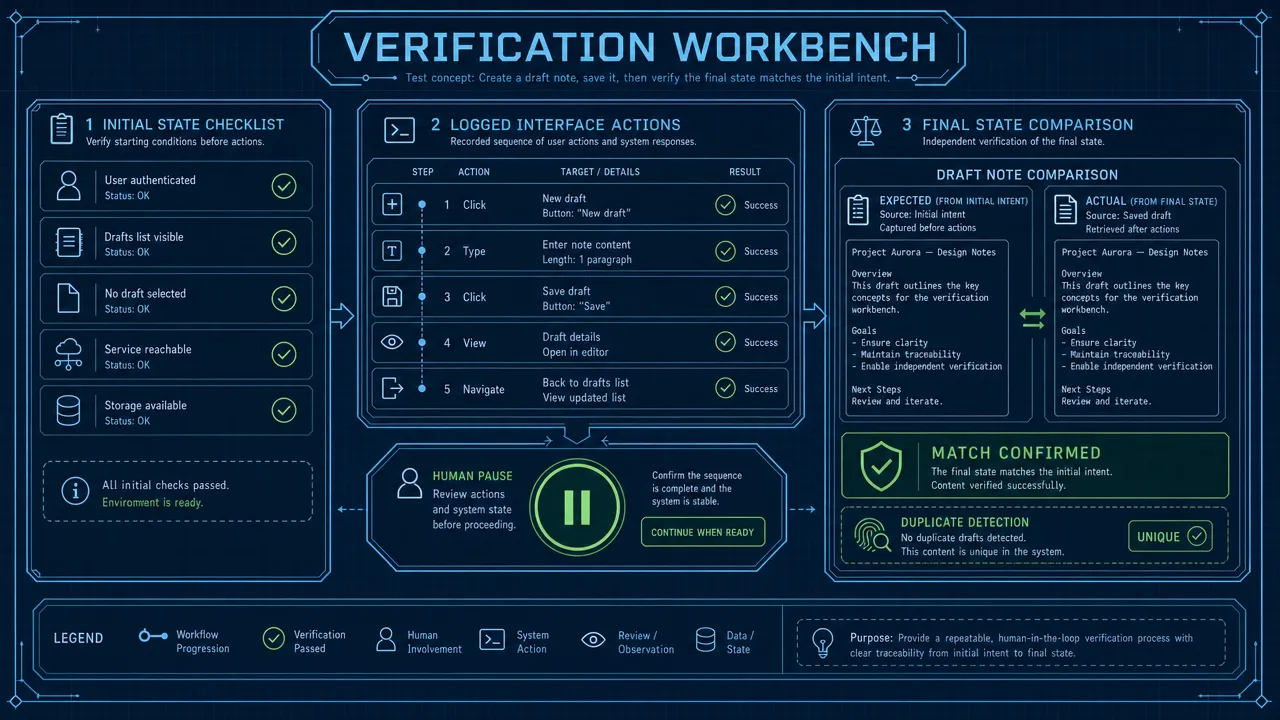 Verification workbench