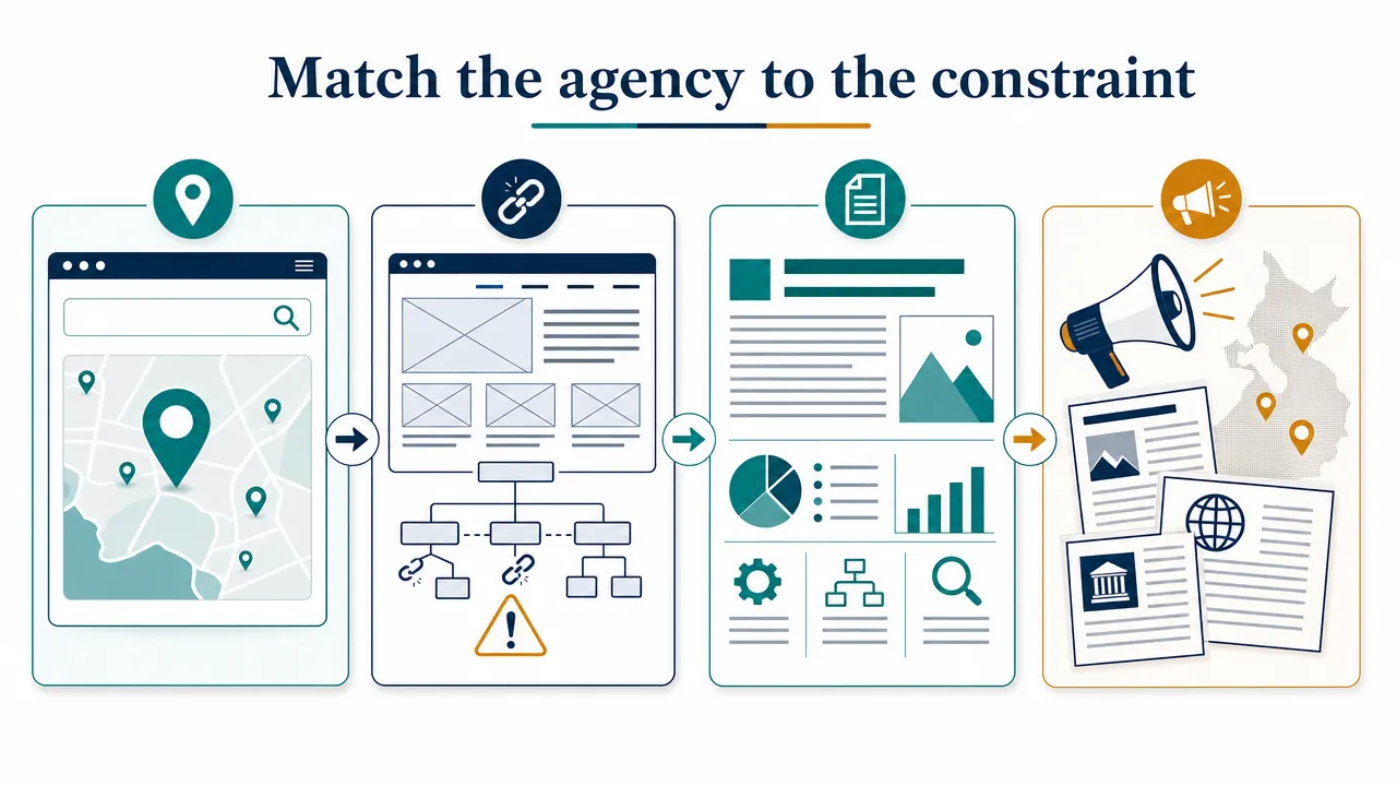 Match the agency to the constraint