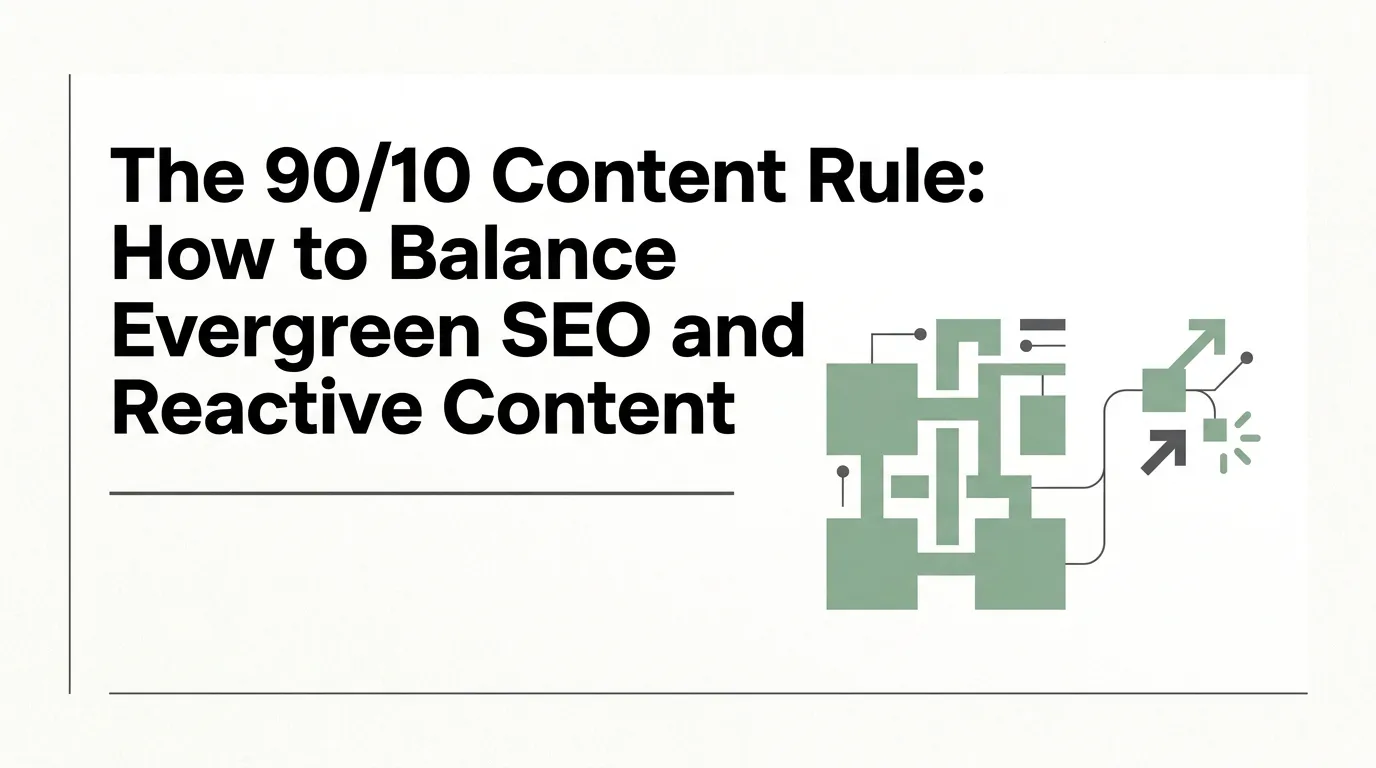 The 90/10 Content Rule: How to Balance Evergreen SEO and Reactive Content